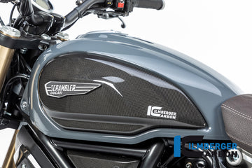 Ilmberger Carbon Fibre Left Side Tank Cover For Ducati Scrambler 1100 2017-22